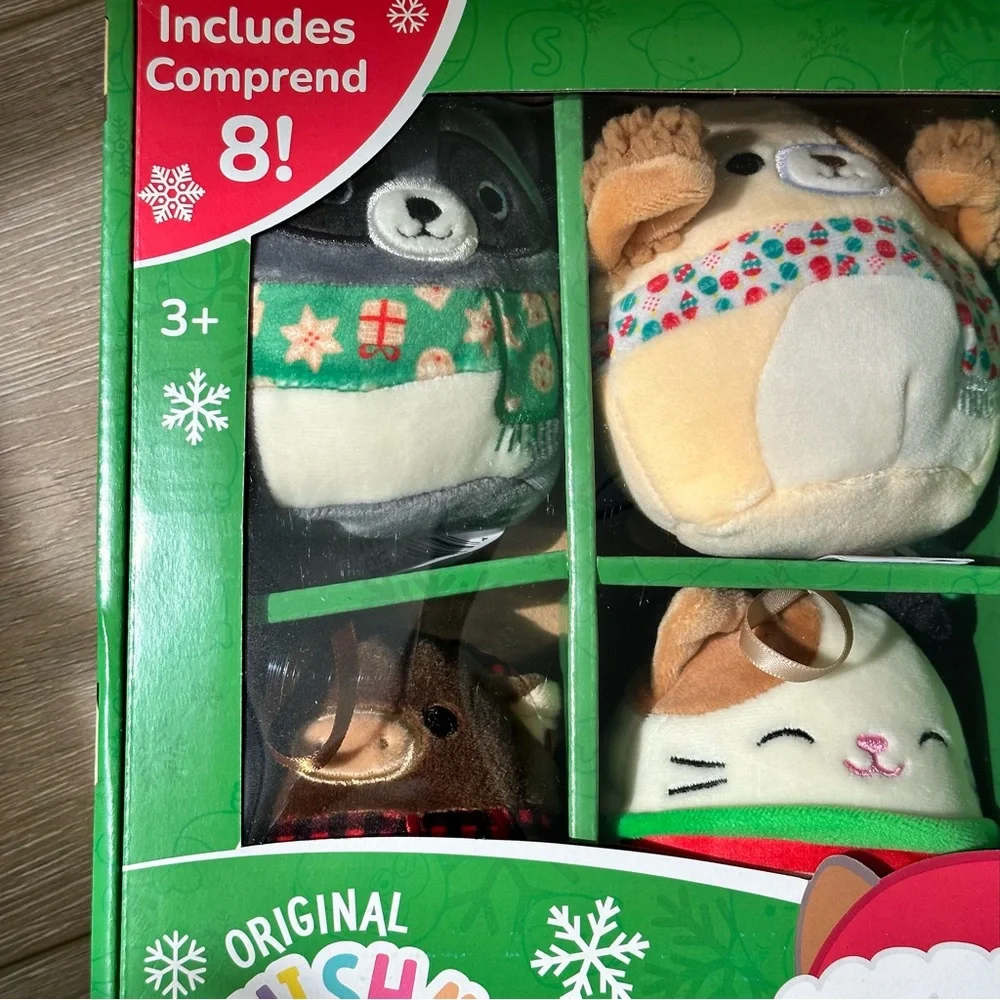 2023 Squishmallow Christmas Ornament Set